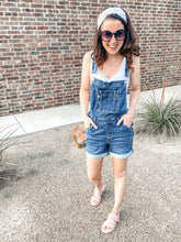 Load image into Gallery viewer, Ryder Cuffed Dark Denim Judy Blue Shortalls