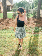 Load image into Gallery viewer, The Reese Skort- Green Plaid