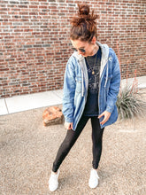 Load image into Gallery viewer, Jordan Hooded Denim Shacket