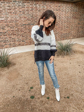 Load image into Gallery viewer, It Might Be Love Color Block Sweater
