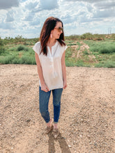 Load image into Gallery viewer, Isn't It Ironic Top In White