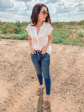 Load image into Gallery viewer, Isn't It Ironic Top In White