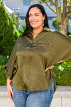 Load image into Gallery viewer, In Your Thoughts Oversized Dolman Sleeve Top In Olive