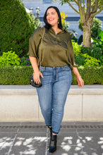 Load image into Gallery viewer, In Your Thoughts Oversized Dolman Sleeve Top In Olive