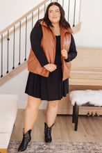 Load image into Gallery viewer, Persistence Pays Off Faux Leather Puffer Vest