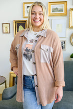 Load image into Gallery viewer, Ivy League Boyfriend Shacket In Taupe