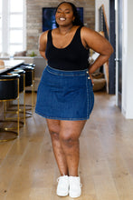 Load image into Gallery viewer, Jalissa High Waist Overlap Denim Skort