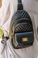Load image into Gallery viewer, Jordie Black Sling Bag