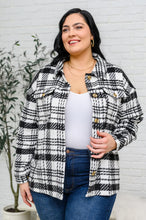 Load image into Gallery viewer, Kate Plaid Jacket in Black & White