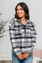 Load image into Gallery viewer, Kate Plaid Jacket in Black & White