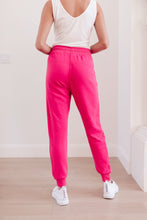 Load image into Gallery viewer, Kick Back Distressed Joggers Hot Pink