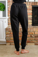 Load image into Gallery viewer, Kick Back Distressed Joggers in Black