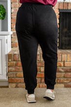 Load image into Gallery viewer, Kick Back Distressed Joggers in Black