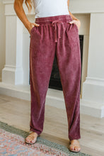 Load image into Gallery viewer, Must Be Maroon Mineral Wash Pants