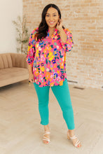 Load image into Gallery viewer, Lizzy Top in Hot Pink Floral