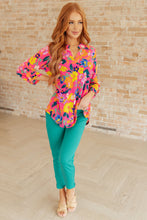 Load image into Gallery viewer, Lizzy Top in Hot Pink Floral