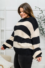 Load image into Gallery viewer, Lucky Strike Top in Black Stripe