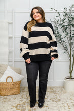 Load image into Gallery viewer, Lucky Strike Top in Black Stripe