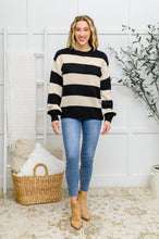 Load image into Gallery viewer, Lucky Strike Top in Black Stripe
