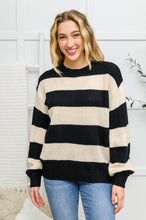 Load image into Gallery viewer, Lucky Strike Top in Black Stripe