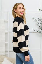 Load image into Gallery viewer, Lucky Strike Top in Black Stripe