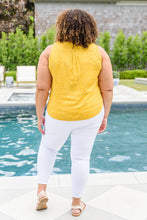Load image into Gallery viewer, The Elsie Yellow Polk-a-dotted Button Down Tank