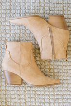 Load image into Gallery viewer, Mighty Fine Faux Leather Ankle Boots In Toffee