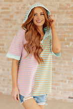 Load image into Gallery viewer, New Light Color Block Striped Hoodie