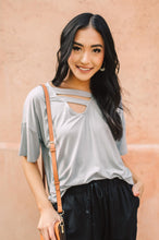 Load image into Gallery viewer, Parallel Universe Top In Dusty Blue