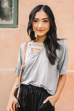 Load image into Gallery viewer, Parallel Universe Top In Dusty Blue