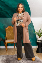 Load image into Gallery viewer, Park City Button Flare Jeans in Black