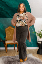 Load image into Gallery viewer, Park City Button Flare Jeans in Black