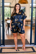Load image into Gallery viewer, Party Animal Leopard Print Satin Set in Black