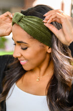 Load image into Gallery viewer, Perfect Plush Corduroy Headband In Olive