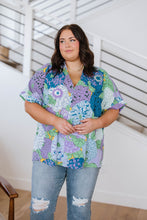 Load image into Gallery viewer, The Ava Top- Purple Floral