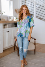 Load image into Gallery viewer, The Ava Top- Purple Floral