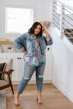 Load image into Gallery viewer, The Ava Top- Purple Floral