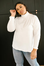 Load image into Gallery viewer, Plain Jane Turtle Neck Top in White