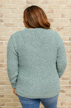 Load image into Gallery viewer, Popcorn Knit Cardigan In Light Green