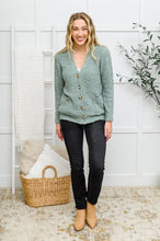 Load image into Gallery viewer, Popcorn Knit Cardigan In Light Green