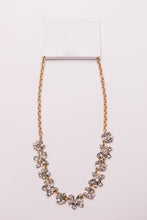 Load image into Gallery viewer, Rhinestone Tiered Floral Necklace