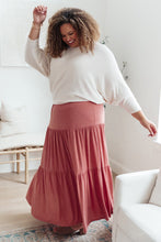 Load image into Gallery viewer, Roam The World Skirt in Rust