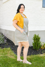 Load image into Gallery viewer, Summer Set Overall Shorts In Gray