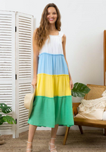 Load image into Gallery viewer, The Aurora Color-block Dress