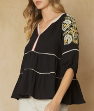 Load image into Gallery viewer, The Spring Branch Entro Black Embroidery