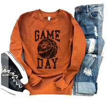 Load image into Gallery viewer, GAMEDAY GRUNGE BASKETBALL FLEECE SWEATSHIRT