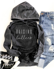 Load image into Gallery viewer, RAISING BALLERS VINTAGE WASH HOODIE