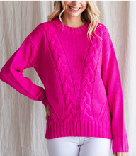 Load image into Gallery viewer, Boldly Your's- Pink Knit Sweater