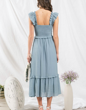 Load image into Gallery viewer, The Edith Smocked Ruffled Dress