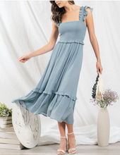Load image into Gallery viewer, The Edith Smocked Ruffled Dress